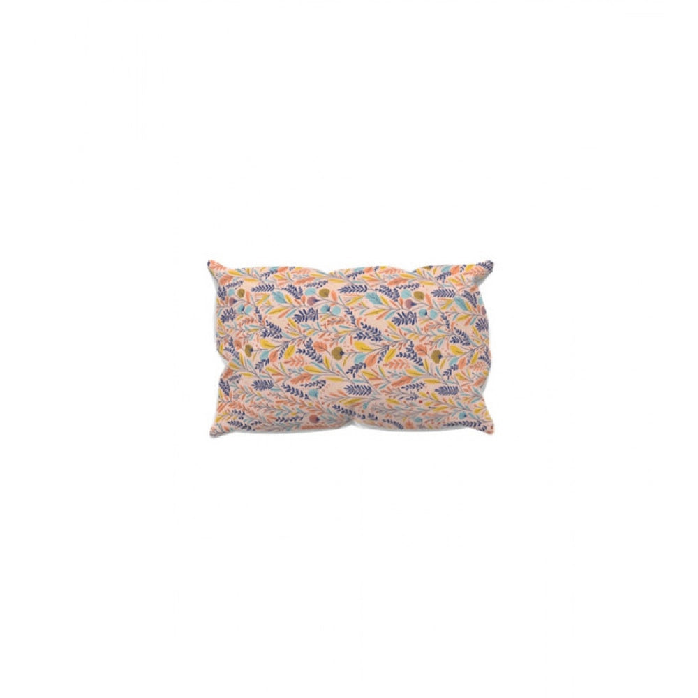 Generic Microfiber Floral Printed Single Bedsheet with 1 Pillow Cover (Multicolor)