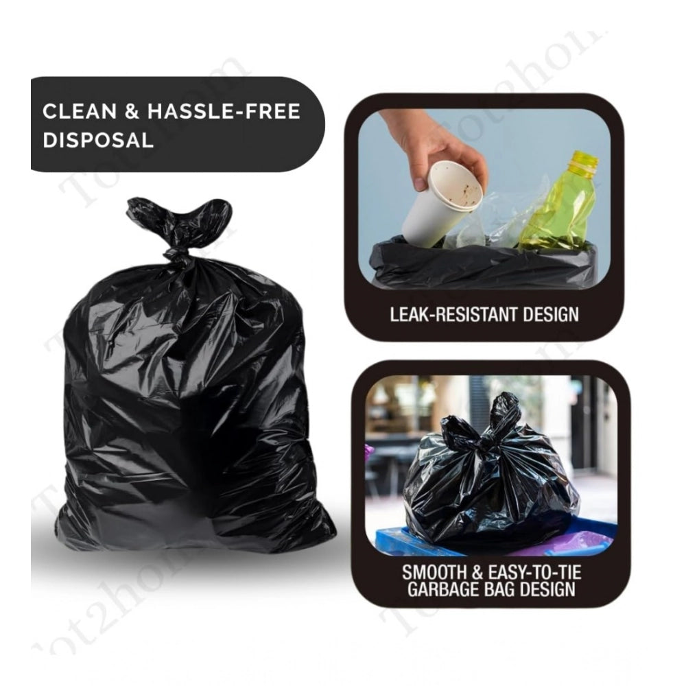Generic Pack of 6 Plastic 17 x 19 Inches Garbage Bag (Black)