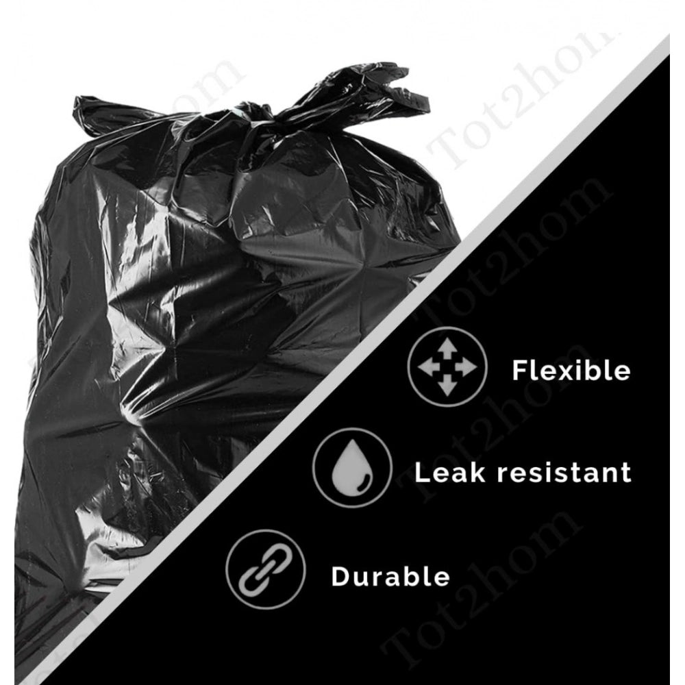 Generic Pack of 12 Biodegradeable Vegetable-Paper 19 x 21 Inches Garbage Bag (Black)