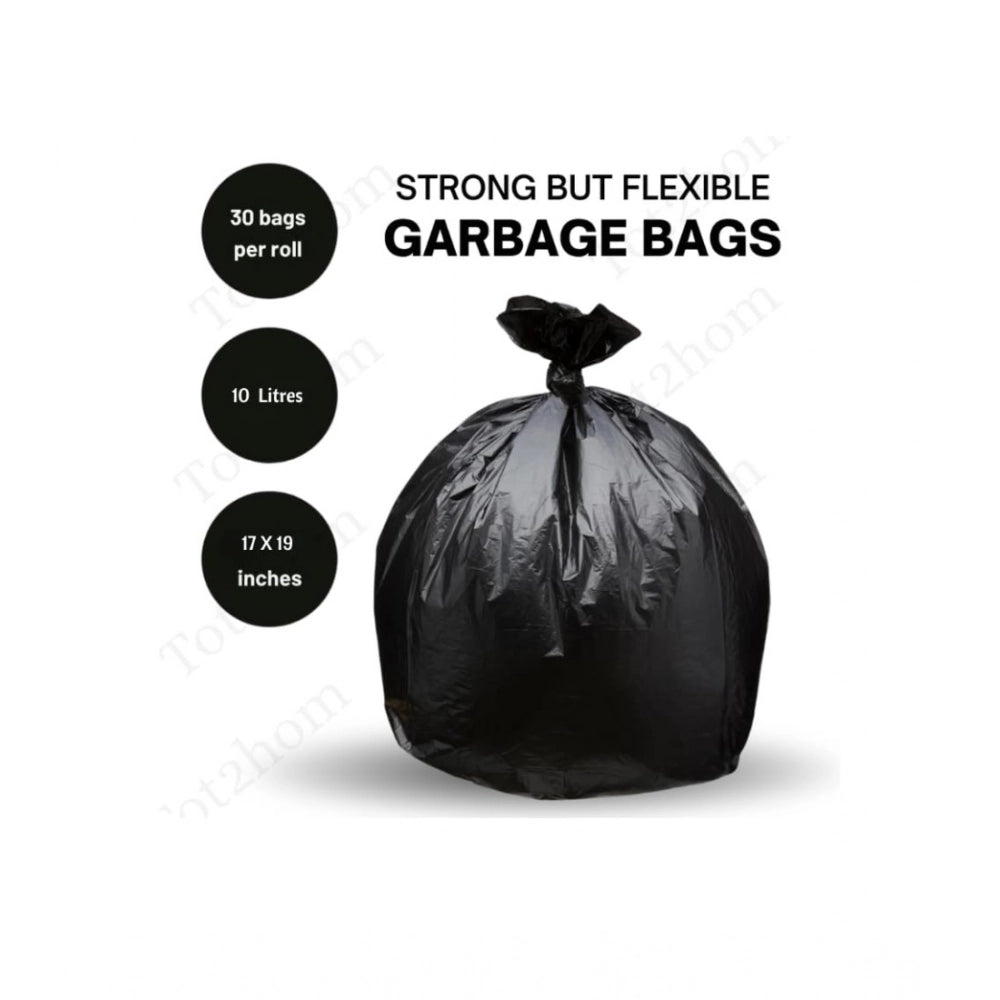 Generic Pack of 6 Plastic 17 x 19 Inches Garbage Bag (Black)