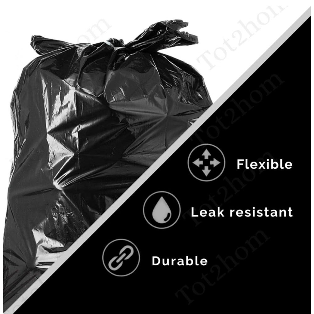 Generic Pack of 3 Biodegradeable Vegetable-Paper 25 x 30 Inches Garbage Bag (Black)