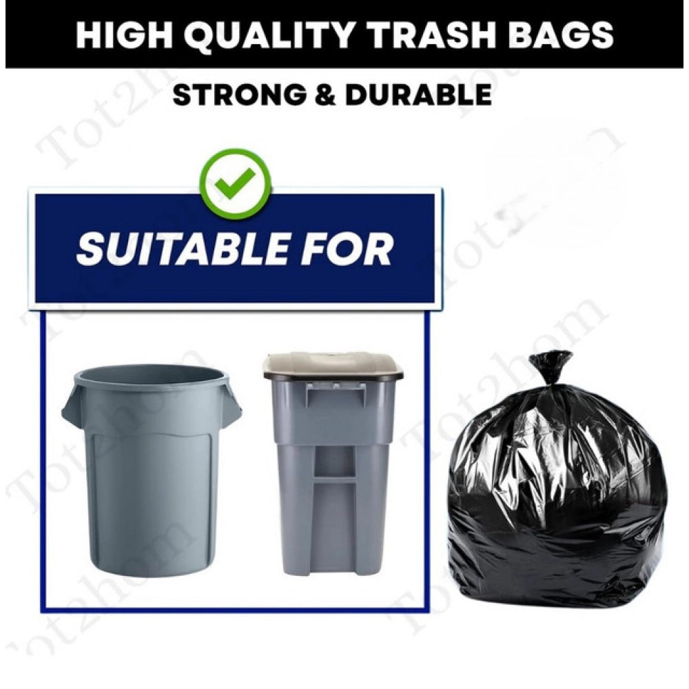 Generic Pack of 10 Biodegradeable Vegetable-Paper 25 x 30 Inches Garbage Bag (Black)