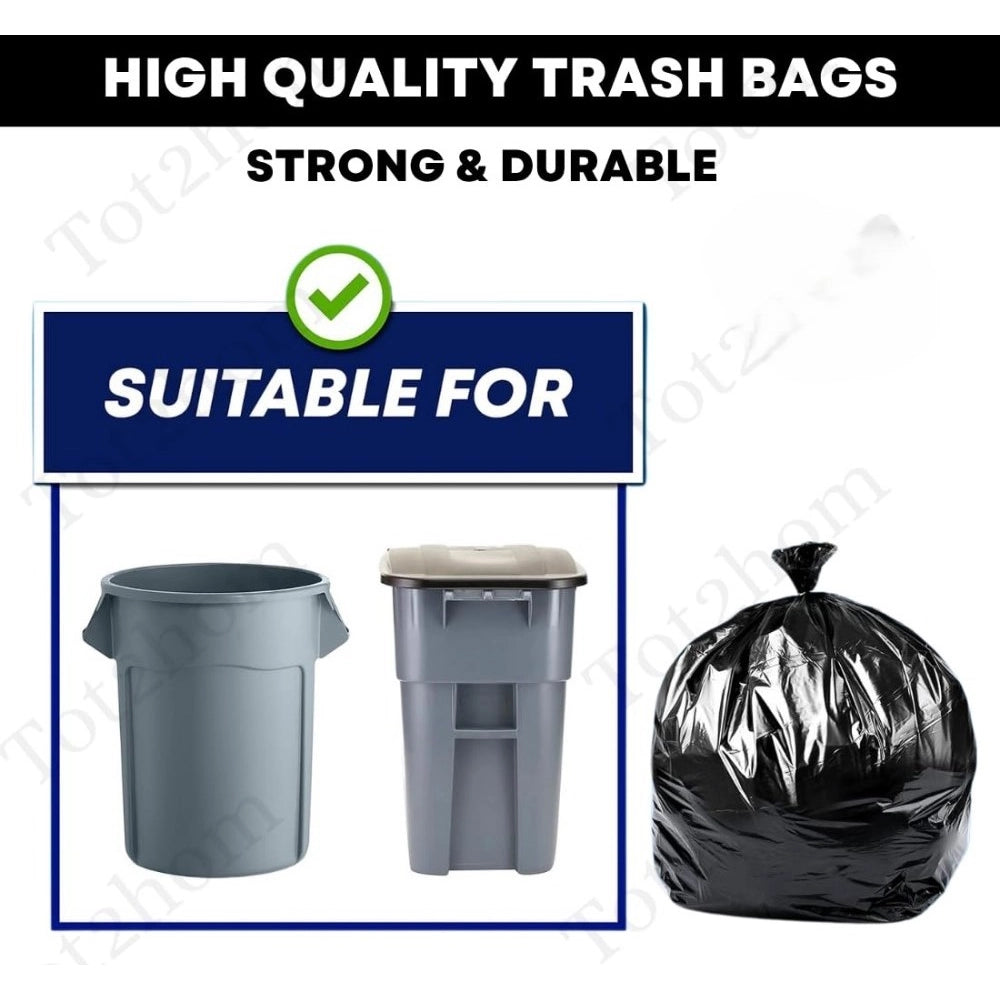 Generic Pack of 5 Biodegradeable Vegetable-Paper 25 x 30 Inches Garbage Bag (Black)