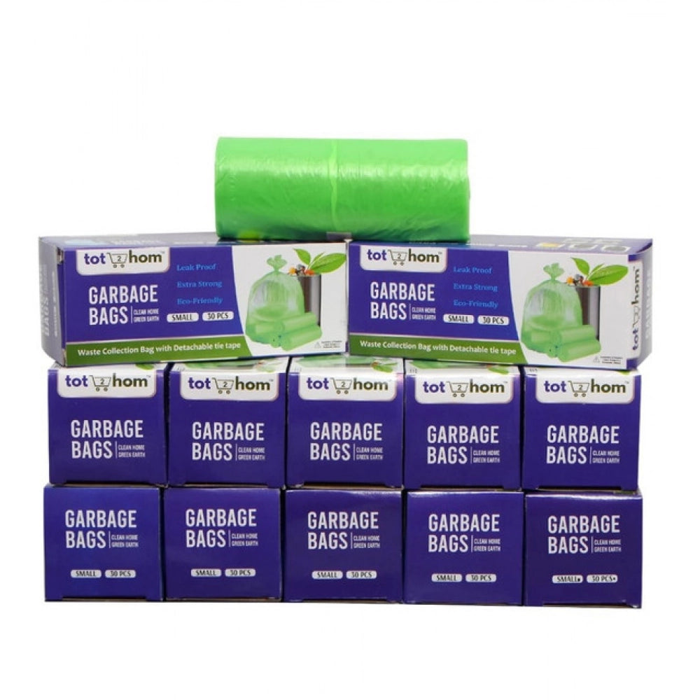 Generic Pack of 12 Biodegradeable Vegetable-Paper 17 x 19 Inches Garbage Bag (Green)