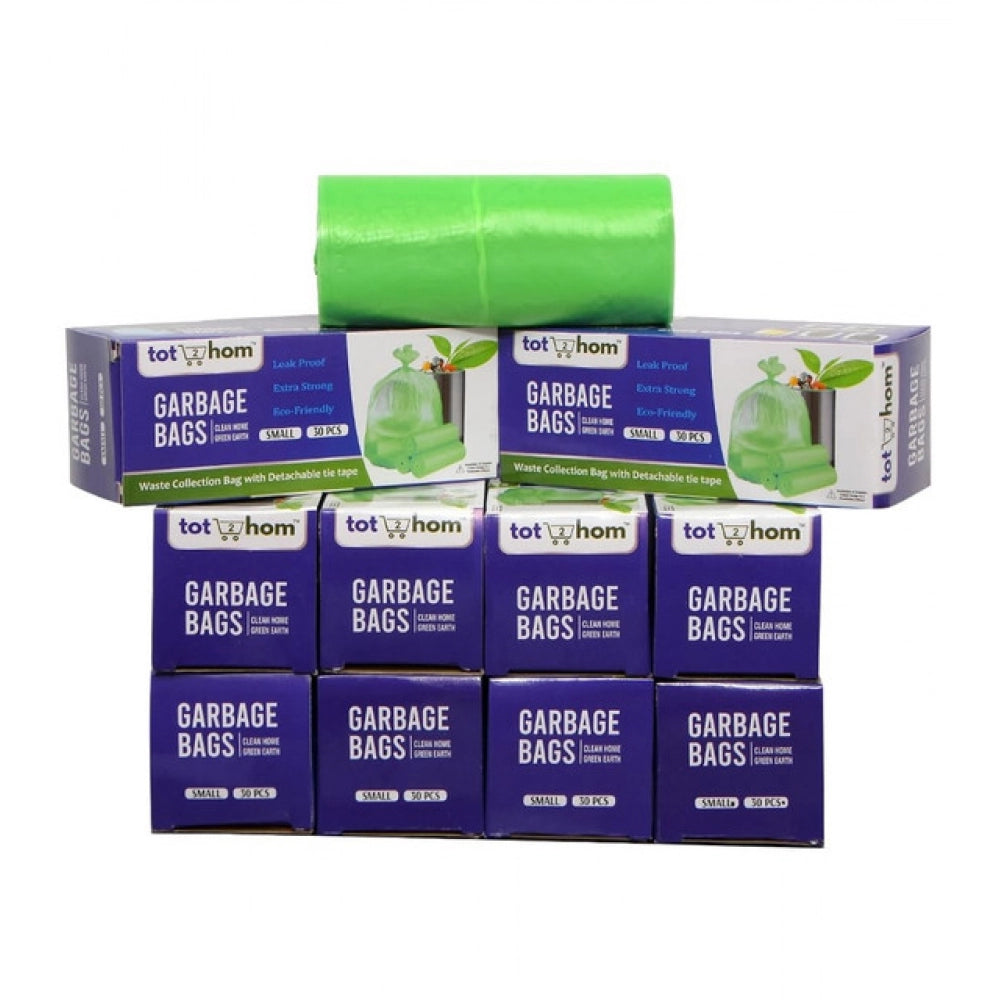 Generic Pack of 10 Biodegradeable Vegetable-Paper 17 x 19 Inches Garbage Bag (Green)