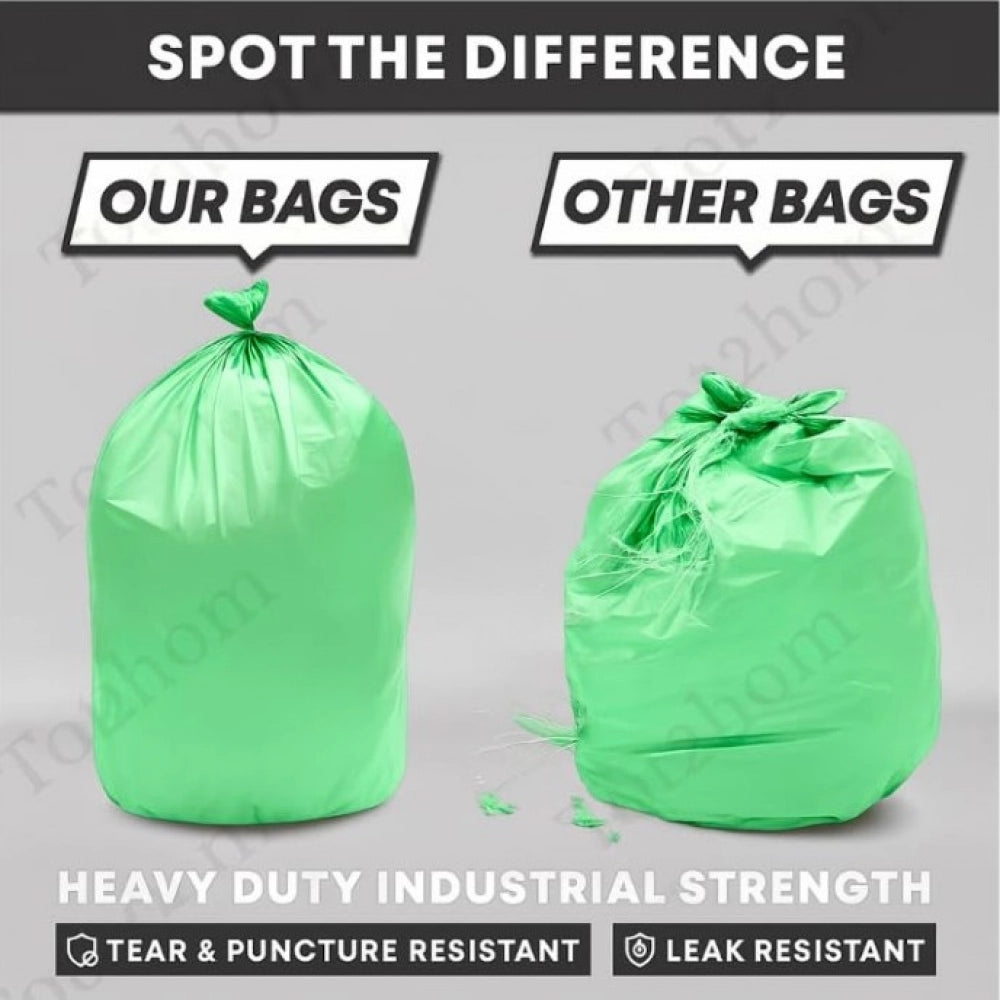 Generic Pack of 10 Biodegradeable Vegetable-Paper 17 x 19 Inches Garbage Bag (Green)