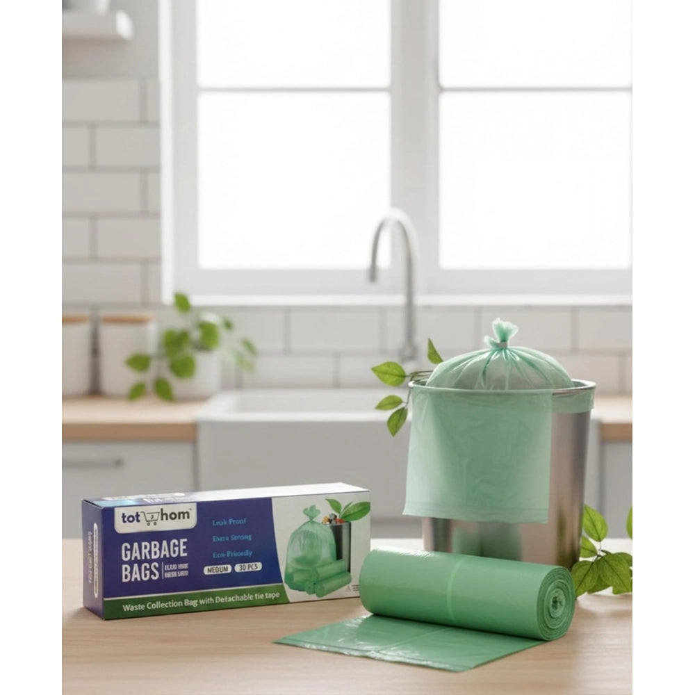 Generic Pack of 6 Biodegradeable Vegetable-Paper 19 x 21 Inches Garbage Bag (Green)