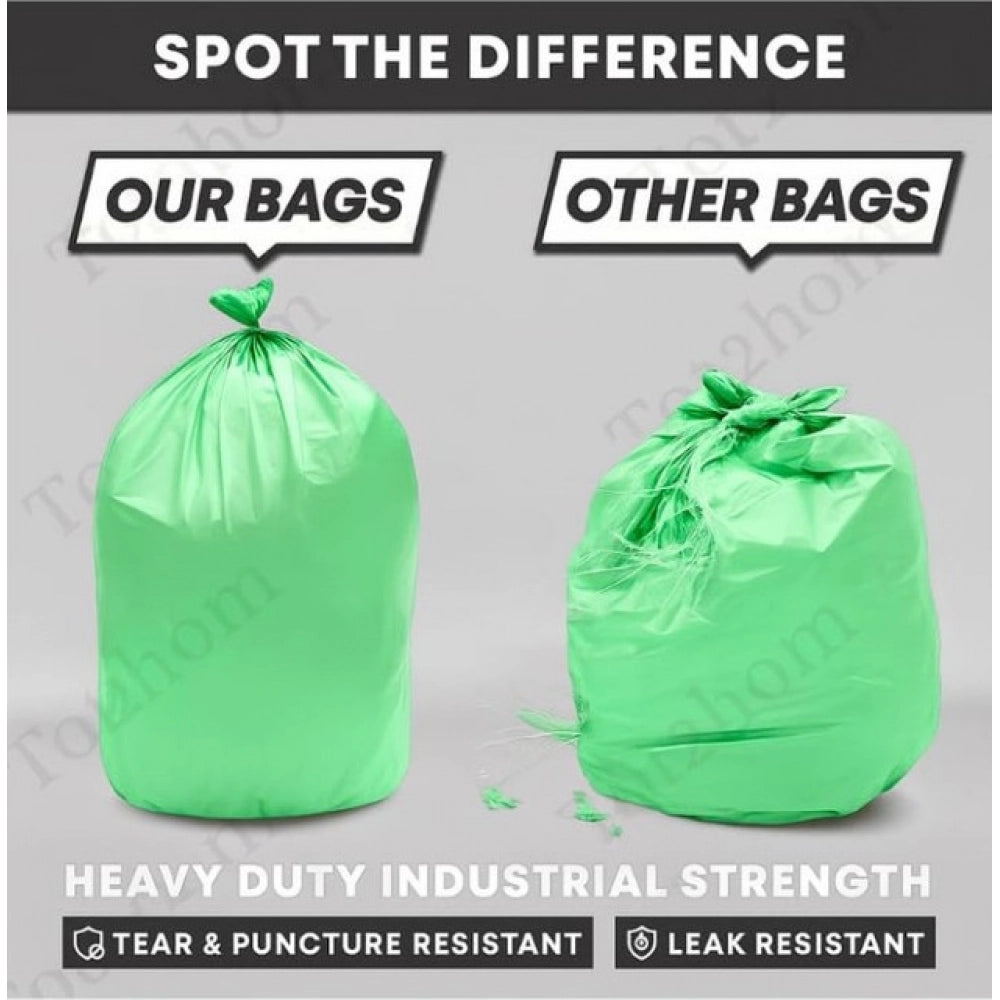 Generic Pack of 5 Biodegradeable Vegetable-Paper 19 x 21 Inches Garbage Bag (Green)