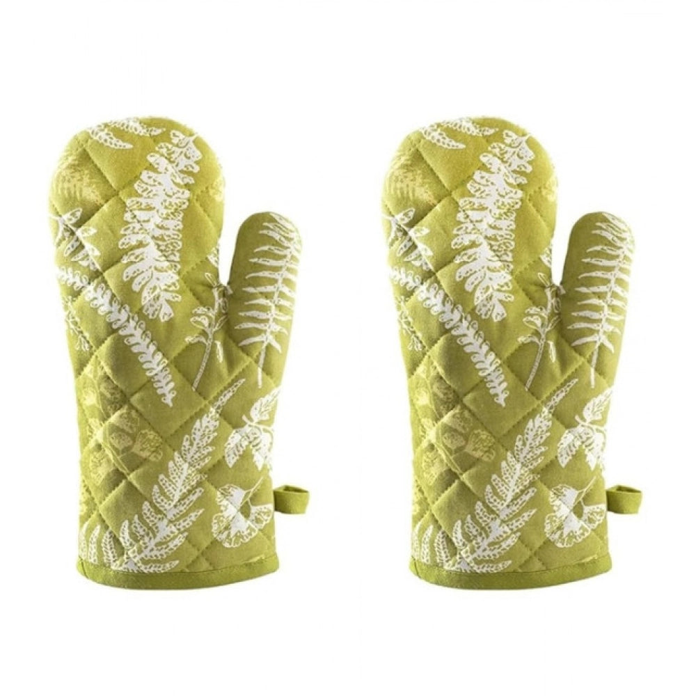Generic Pack of 2 Cotton Oven Gloves (Green)