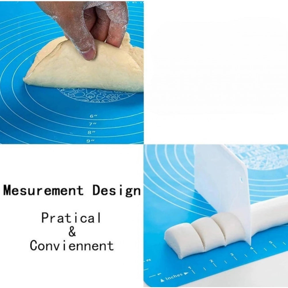 Generic Pack of 3 Silicone Roti Mat (Blue)