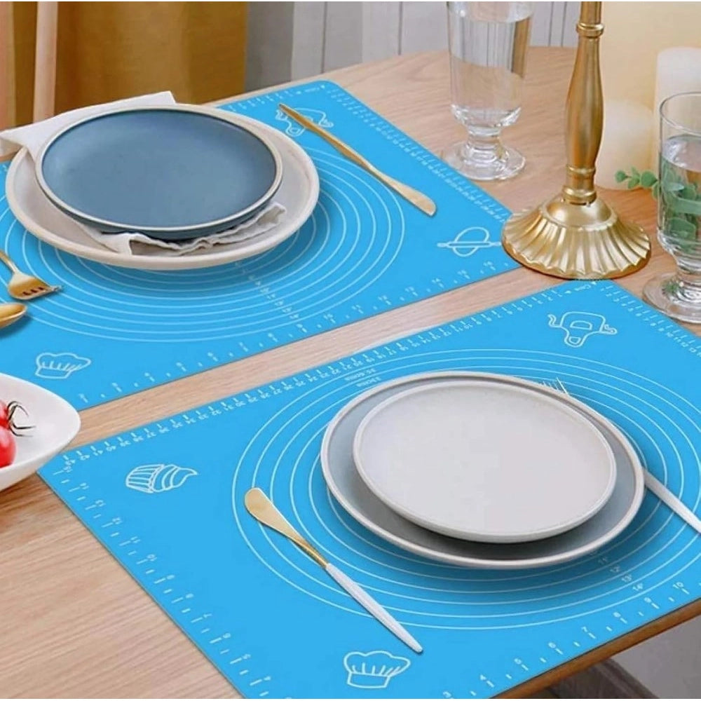 Generic Pack of 3 Silicone Roti Mat (Blue)