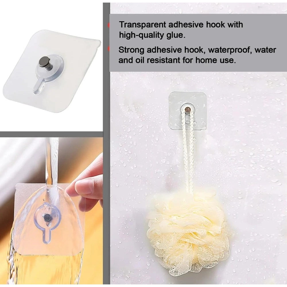 Generic Pack of 10 Plastic Wall Hook (Multicolor)