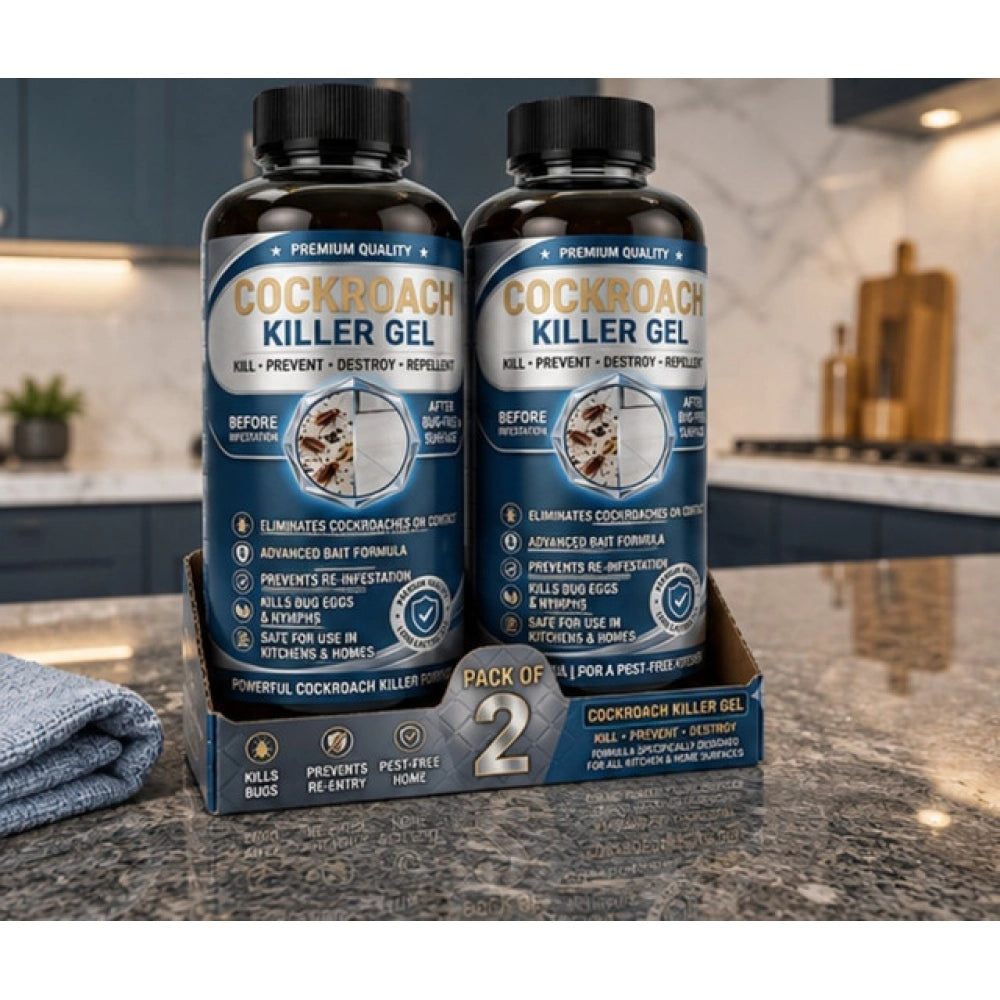 Generic Pack of 2 Cockroach Killer Gel Bottles 100 ML