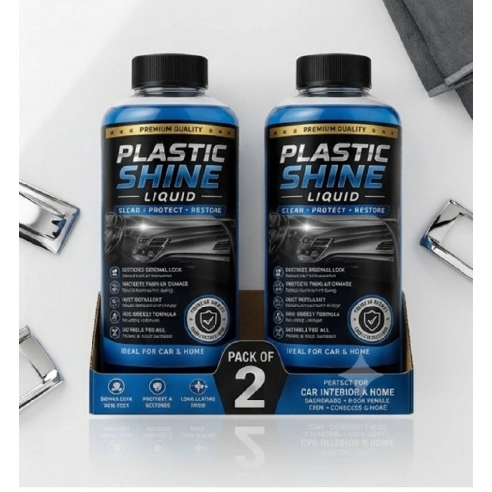 Generic Pack of 2 Plastic Shine Liquid Bottles 100 ML
