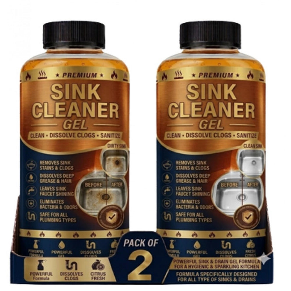 Generic Pack of 2 Sink Cleaner Gel Bottles 100 ML