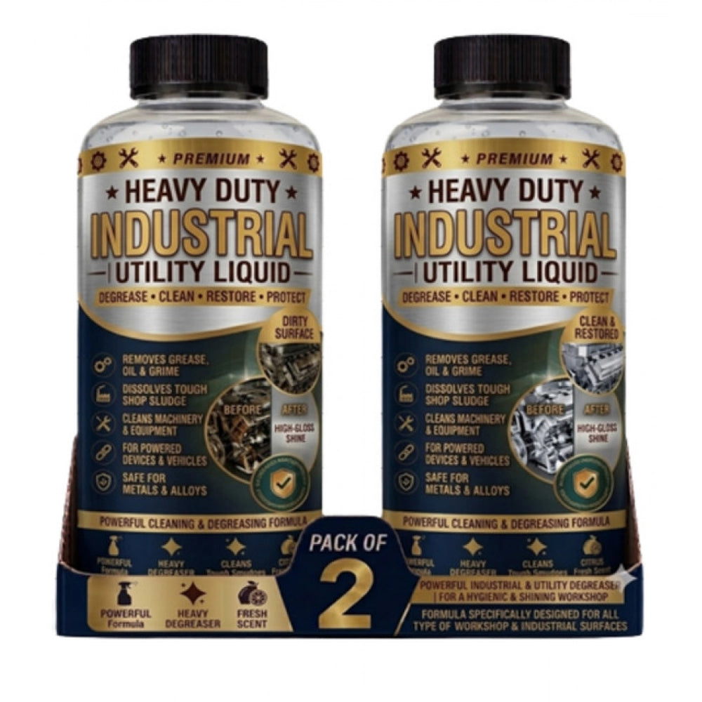 Generic Pack of 2 Heavy Duty Industrial Utility Liquid Bottles 100 ML
