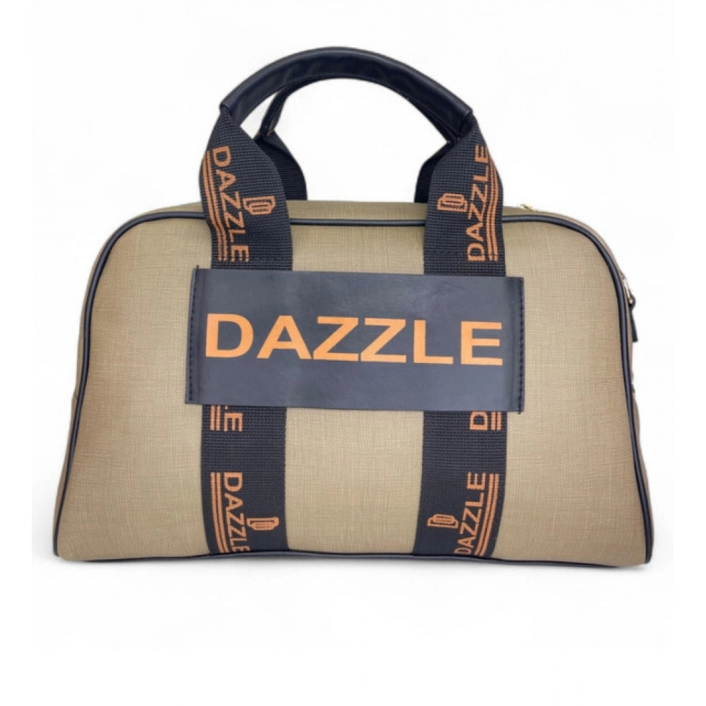 Generic Women's Polyurethane Textured Duffle Bag with Adjustable &amp; Removable Strap (Olive Green)