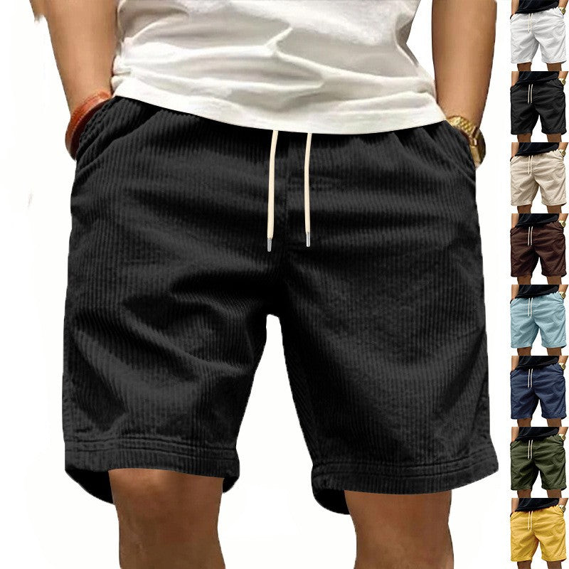 Men's Casual Versatile Lightweight Corduroy Shorts